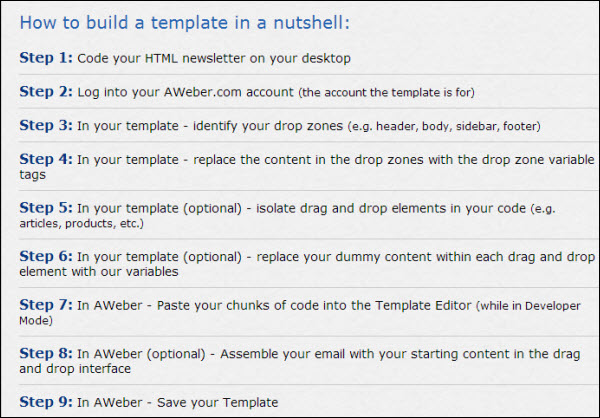 HTML Templates in Aweber: Step-By-Step Guide