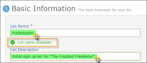 frzzled Create A New List In Aweber